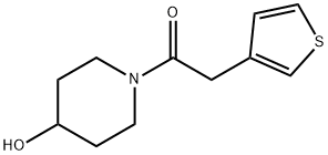 1-(4-羟基-1-哌啶基)-2-(3-噻吩基)乙酮, 916791-31-6, 结构式