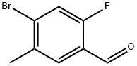 4-BROMO-2-FLUORO-5-METHYLBENZALDEHYDE Structure
