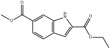 2-ethyl 6-methyl-2,6dicarboxylate 1H-indole Structure