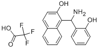 1-A-AMINO(2-HYDROXYPHENYL)METHYL-2-NAPHTHOL TRIFLUOROACETATE Struktur