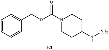 BENZYL 4-HYDRAZINYLPIPERIDINE-1-CARBOXYLATE DIHYDROCHLORIDE Structure