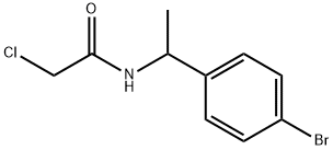N-[1-(4-溴苯基)乙基]-2-氯乙酰胺 结构式