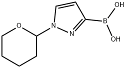 1-(tetrahydro-2H-pyran-2-yl)-1H-pyrazol-3-ylboronic acid Structure