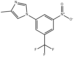 4-甲基-1-(3-硝基-5-三氟甲基-苯基)-1H-咪唑, 916975-92-3, 结构式