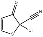 2-Thiophenecarbonitrile,  2-chloro-2,3-dihydro-3-oxo- 结构式