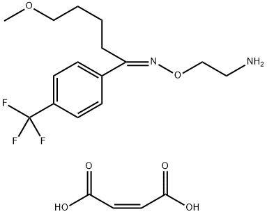 (Z)-5-Methoxy-1-[4-(triflurormethyl)phenyl]-1-pentanone O-(2-Aminoethyl)oxime Maleate Structure