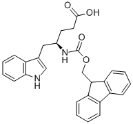 (R)-FMOC-4-AMINO-5-(3-INDOLYL)-PENTANOIC ACID Struktur