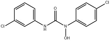 N-(4-chlorophenyl)-N-hydroxy-N'-(3-chlorophenyl)urea Struktur
