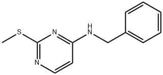 BENZYL-(2-METHYLSULFANYL-PYRIMIDIN-4-YL)-AMINE 化学構造式