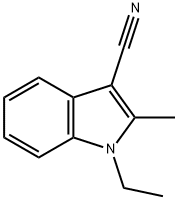 1-乙基-2-甲基-1H-吲哚-3-甲腈, 917207-79-5, 结构式