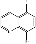 8-bromo-5-fluoroquinoline Struktur