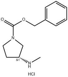 3-(Methylamino)-1-pyrrolidinecarboxylic acid benzyl ester Struktur
