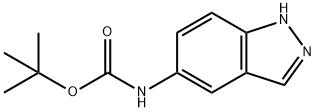 5-BOC-氨基吲哚 结构式