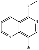 8-BroMo-5-Methoxy-1,6-naphthyridine Struktur