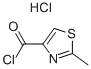 2-Methyl-1,3-thiazole-4-carbonyl chloride hydrochloride Structure