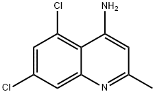 4-AMINO-5,7-DICHLORO-2-METHYLQUINOLINE Structure