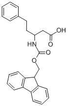 3-(9 H-FLUOREN-9-YLMETHOXYCARBONYLAMINO)-5-PHENYL-PENTANOIC ACID Structure