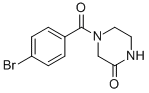 4-(4-BROMOBENZOYL)-2-PIPERAZINONE Structure