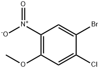 4-ブロモ-3-クロロ-6-ニトロアニソール 化学構造式