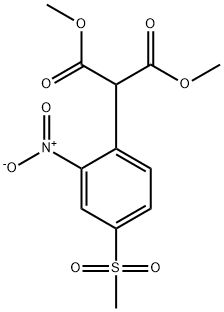 二甲基-2-(4-(甲基磺酰)-2-硝基苯基)丙二酸,917562-22-2,结构式