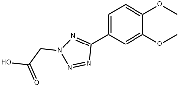 5-(3,4-DIMETHOXYPHENYL)-2H-TETRAZOL-2-YL]ACETIC ACID Struktur