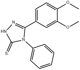 5-(3,4-Dimethoxy-phenyl)-4-phenyl-4H-[1,2,4]triazole-3-thiol Structure