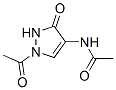Acetamide,  N-(1-acetyl-2,3-dihydro-3-oxo-1H-pyrazol-4-yl)- Struktur