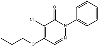 Pyridazin-3(2H)-one, 4-chloro-2-phenyl-5-propoxy- Struktur