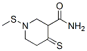 Nipecotamide, 1-methylthio-4-thioxo- (7CI) Structure