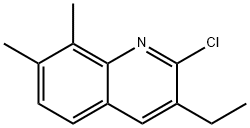 2-CHLORO-7,8-DIMETHYL-3-ETHYLQUINOLINE Struktur