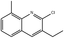 2-CHLORO-3-ETHYL-8-METHYLQUINOLINE Struktur
