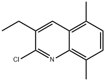 2-氯-3-乙基-5,8-二甲基喹啉 结构式