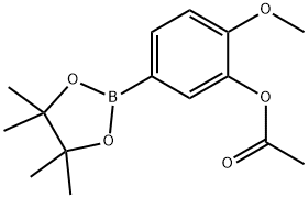 3-ACETOXY-4-METHOXYPHENYLBORONIC ACID, PINACOL ESTER Struktur