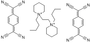 (TCNQ)2 PYRIDINOETHYLENE(DI-N,N'-BUTYL) Struktur