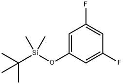tert-butyl(3,5-difluorophenoxy)dimethylsilane Struktur