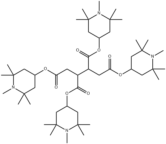 1,2,3,4-丁四羧酸四(1,2,2,6,6-五甲基-4-哌啶基)酯, 91788-83-9, 结构式