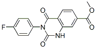 METHYL 3-(4-FLUOROPHENYL)-2,4-DIOXO-1,2,3,4-TETRAHYDROQUINAZOLINE-7-CARBOXYLATE Struktur