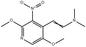 2,5-DiMethoxy-4-[2-(diMethylaMino)ethenyl]-3-nitropyridine Structure