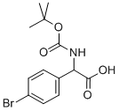 2-(BOC-氨基)-2-(4-溴苯基)乙酸, 917925-71-4, 结构式