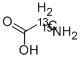 グリシン(2-13C; 15N) 化学構造式