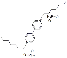 1,1'-diheptyl-4,4'-bipyridinium diphosphinate Structure