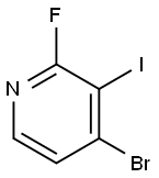 4-溴-2-氟-3-碘吡啶 结构式