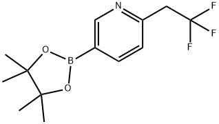 5-(4,4,5,5-四甲基-1,3,2-二氧杂环戊硼烷-2-基)-2-(2,2,2-三氟乙基)吡啶, 917969-86-9, 结构式