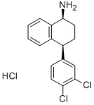 rac-cis-N-Desmethyl Sertraline Hydrochloride, 91797-57-8, 结构式