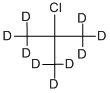 2-クロロ-2-(2H3)メチル(1,1,1,3,3,3-2H6)プロパン 化学構造式