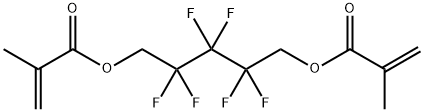 ジメタクリル酸2,2,3,3,4,4-ヘキサフルオロ-1,5-ペンチル 化学構造式