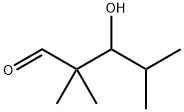 3-ヒドロキシ-2,2,4-トリメチルバレルアルデヒド 化学構造式