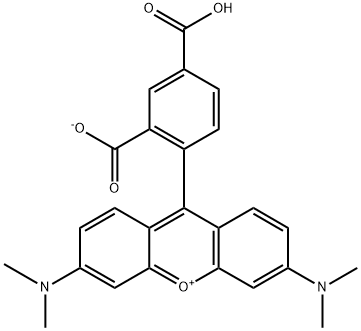 5-Carboxytetramethylrhodamine Struktur