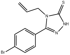 4-烯丙基-5-(4-溴-苯基)-4H-[1,2,4]三唑-3-硫醇, 91813-57-9, 结构式