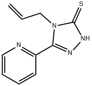4-アリル-5-ピリジン-2-イル-4H-1,2,4-トリアゾール-3-チオール 化学構造式